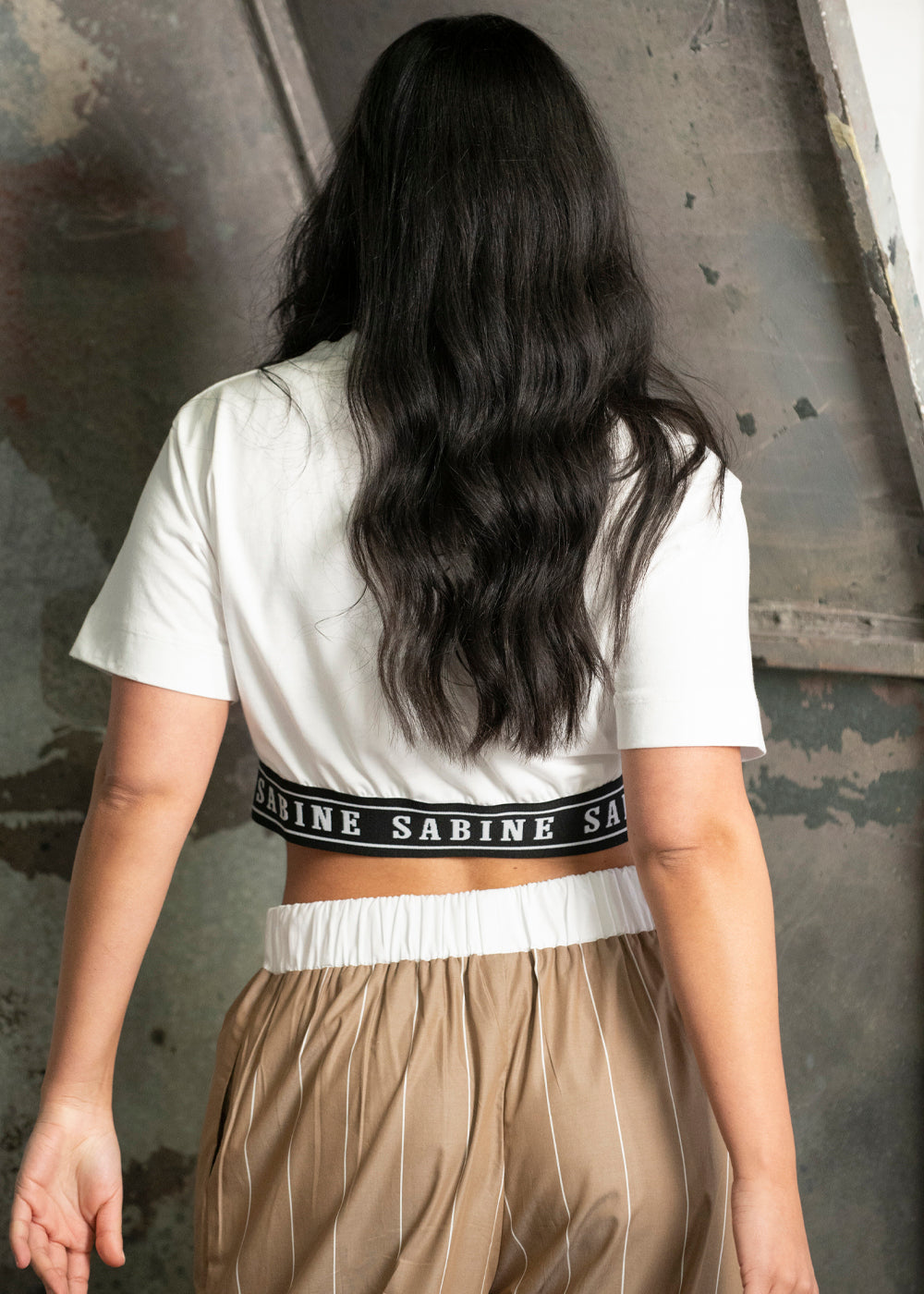 Brigitte Crop Tee- White